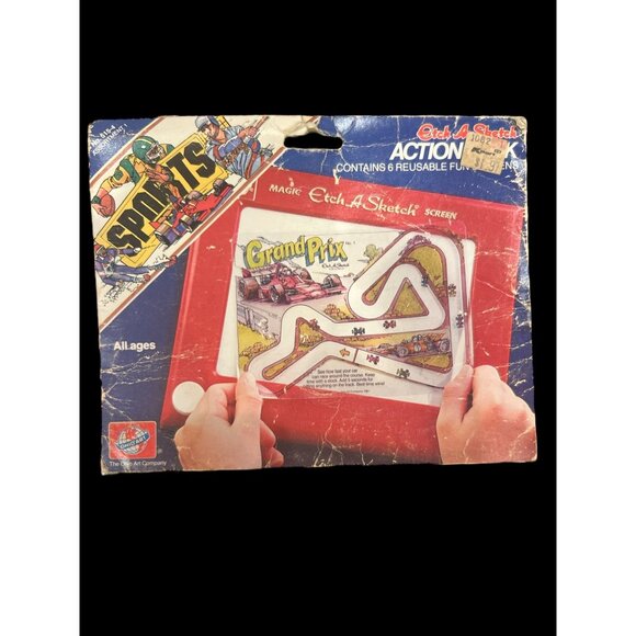 Vintage Etch A Sketch Fun Screens Action Pack Sports Missing One Film, Vintage - Picture 1 of 8